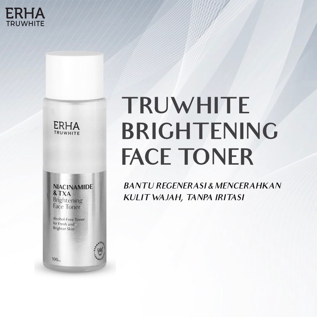 CS- ERHA Truwhite Niacinamide &amp; TXA Brightening Face Toner 100 mL - Toner Pencerah Wajah / Penyengar Wajah / Bebas Alkohol