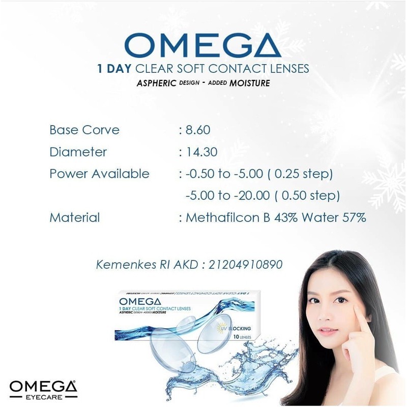 SOFTLENS BENING HARIAN / softlens CLEAR 1 Day / SOFTLENS BENING HARIAN