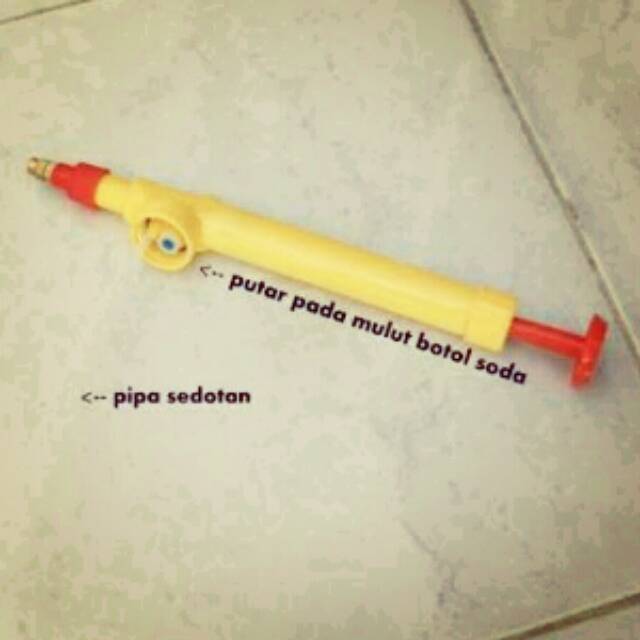 Semprotan Air Pompa pakai Botol Bekas (Sprite,Coca cola,Fanta)