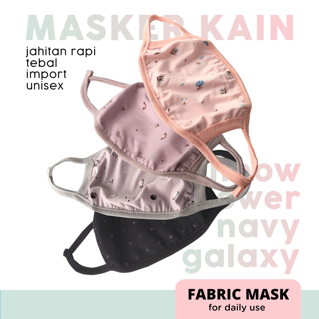 HOW.R.U | Masker Kain Warna Pastel 0420