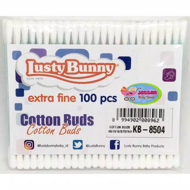 Cotton Bud Anak Bayi 100s ExtraFine SNI Lusty Bunny Refill 8504