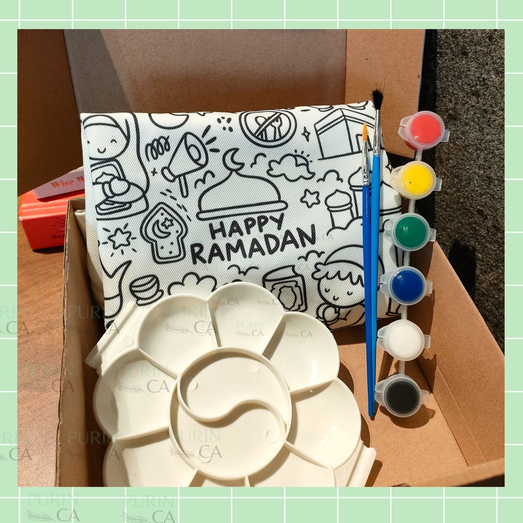 Hampers Coloring Painting Bag Motif LEBARAN / Kado LEBARAN Anak / IDUL FITRI