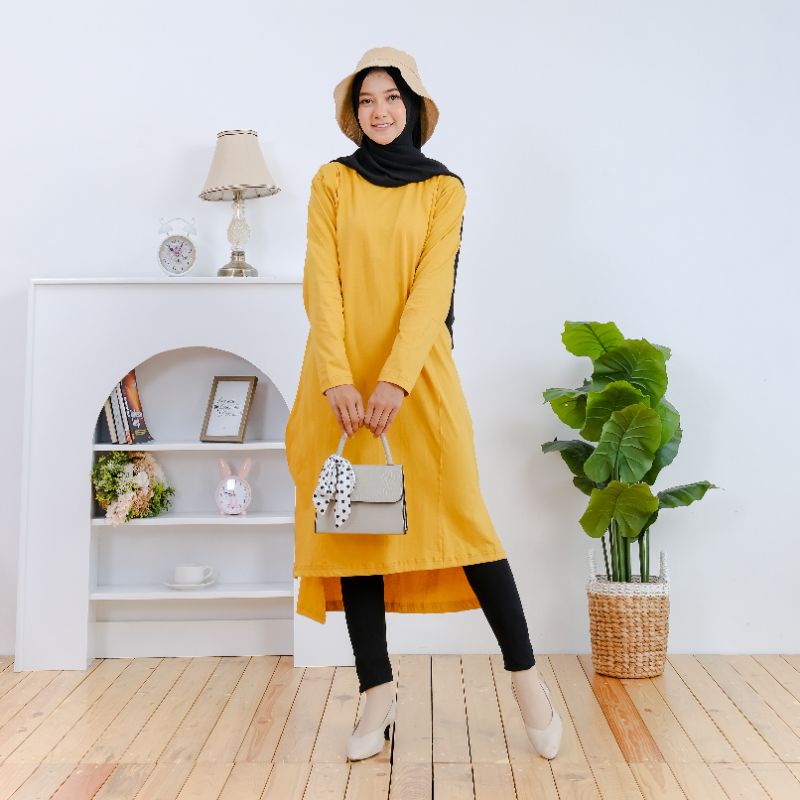 TUNIK KAOS / LONG TUNIK / LONG TUNIK COTTON / TUNIK DAILY / TUNIK KAOS COMBED 30S / TUNIK ORI / TUNI