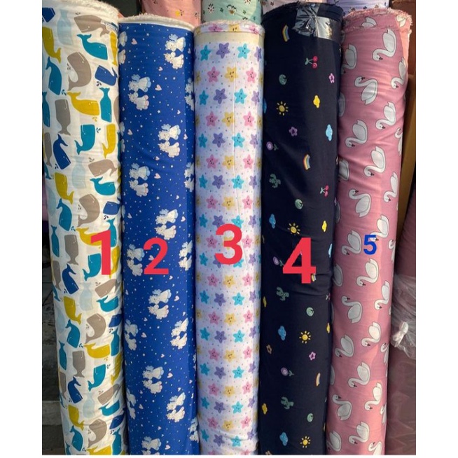 kain katun rayon, bahan rayon, kain katun rayon meteran, pajamas, hijab, daster