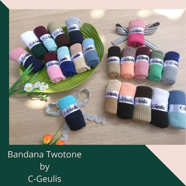 [ SALE ] Ciput Bandana two tone C-Geulis  Isi 5pc