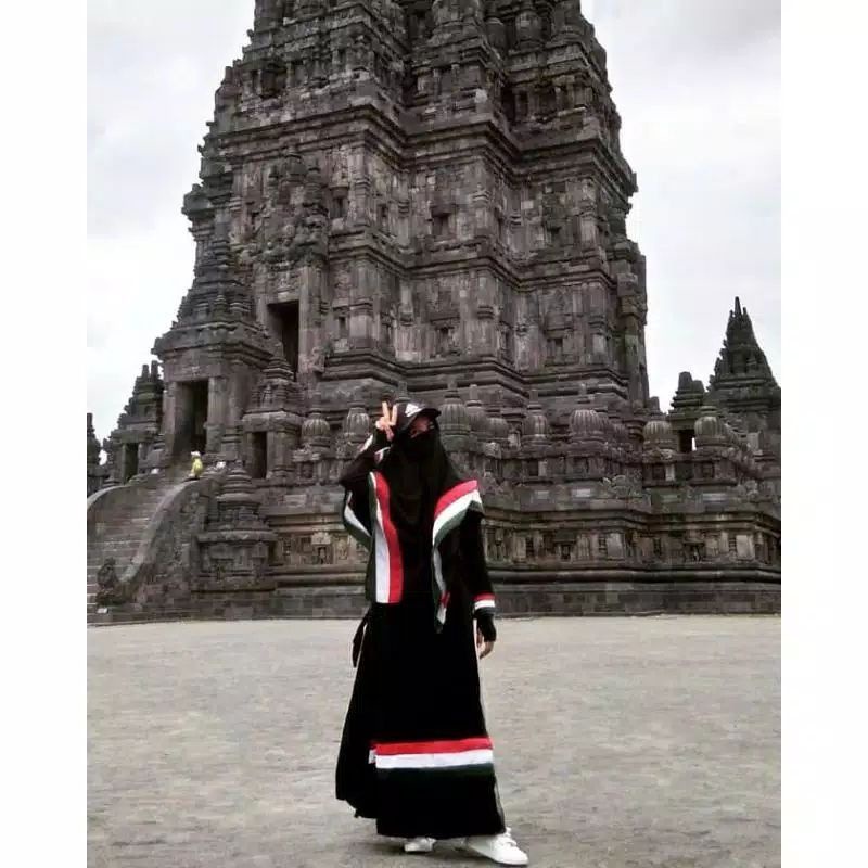 BERKAH RAYA FASHION - KHIMAR PALESTINA 130cm × 130cm/KHIMAR PALESTINA/KHIMAR/HIJAB PALESTIN MURAH/HI