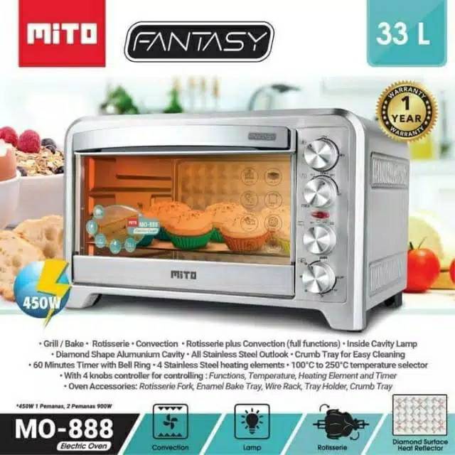 [BINTANG DAPUR] Mito MO-888 Electric Oven 33 Liter Fantasy