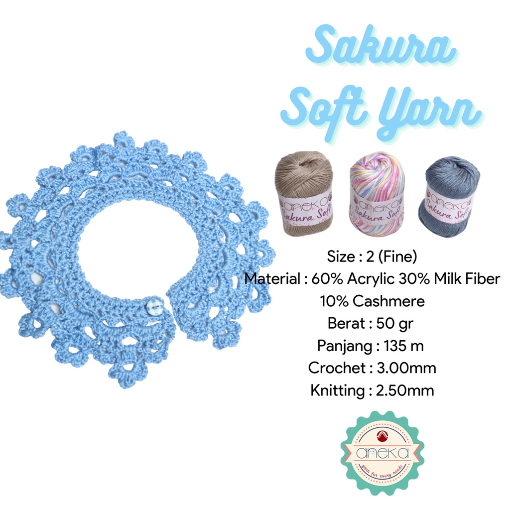 KATALOG - Benang Rajut Sakura Soft / Silk Cotton Milk Cotton Yarn Part 1