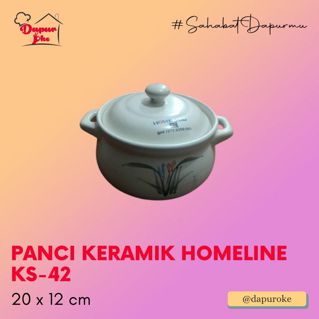 Panci Keramik Homeline KS-42 / Panci Masak Obat