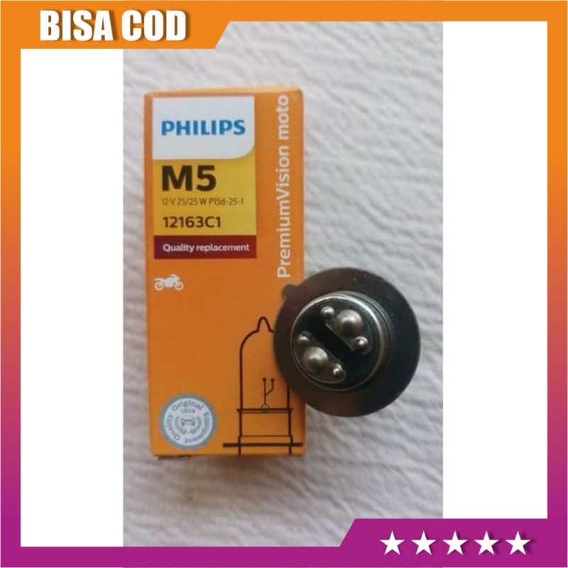 Philips Essential Moto M5 Bohlam Halogen Philip Lampu Depan Motor H6 bebek/matic