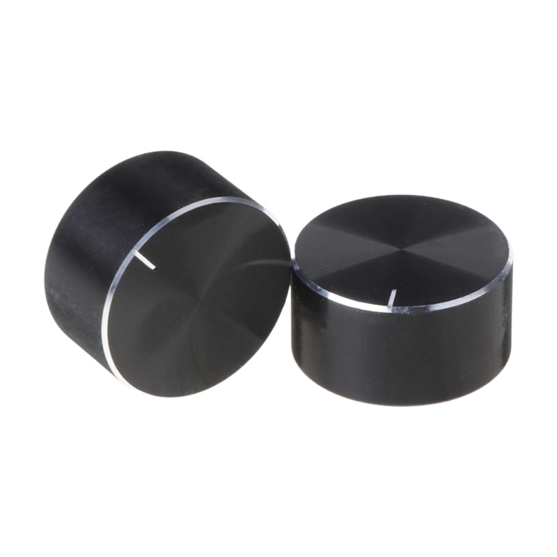 Gro 2Pcs 25x13mm D Axis Rotary Potensiometer Knob Encoder Kontrol Volume Untuk Speaker