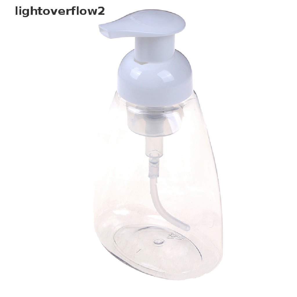 (lightoverflow2) Botol Dispenser Sabun Cair / Foam 300ml Bahan Plastik Transparan