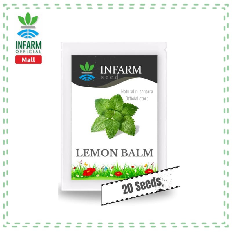Benih Bibit Tanaman Lemon Balm Infarm / Bibit Super / Benih Tanaman Sayuran / Benih sayuran / Benih