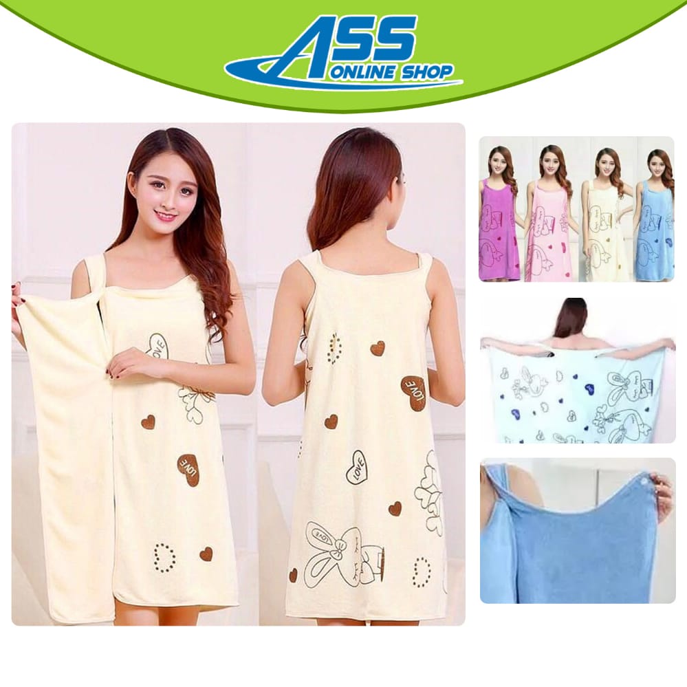 [ASS] Handuk baju dewasa handuk baju tidur karakter multifungsi