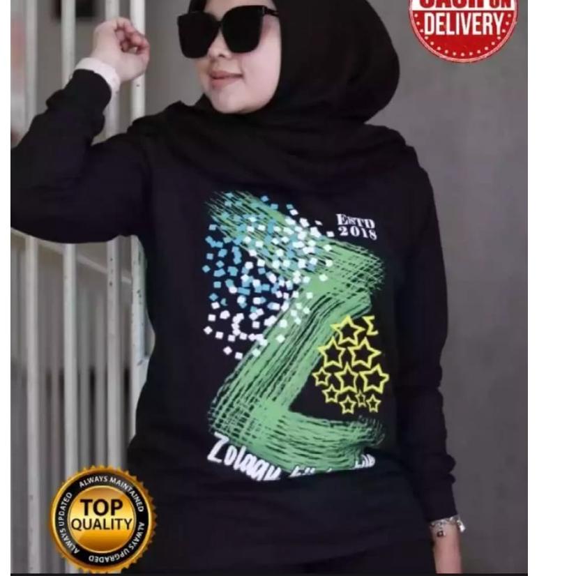 Muraaaahh.. D) kaos wanita lengan panjang zolaqu/kaos wanita zolaqu ori terbaru 2021/kaos wanita zol
