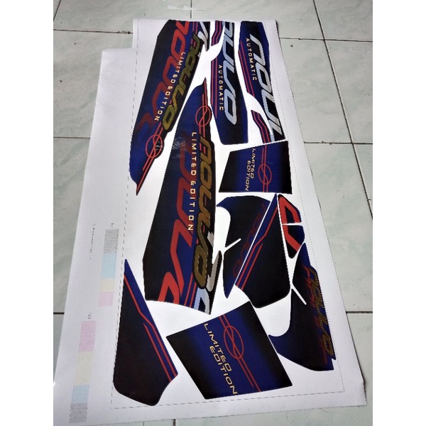 striping nouvo lele limited edition biru hitam