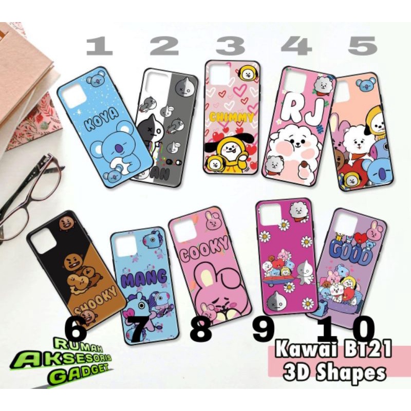 Softcase BT21 BTS XIAOMI redmi 7A Note 7 8 8A pro 9 9C 9T note 9 Redmi Note 10 karakter animasi