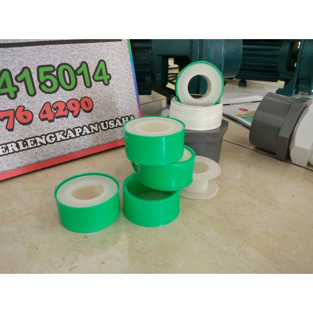 seal tape atribut untuk mengencangkan sambungan drat pipa paralon pvc