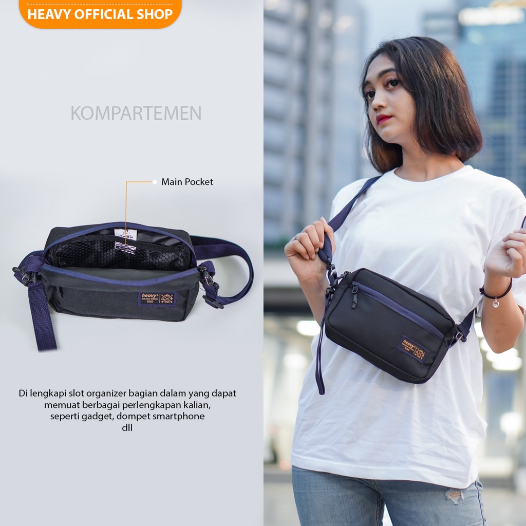 Heavy Official Shop - Hand Bag Sling Bag Heavy Original - Clutch Bag - Tas Selempang Pria