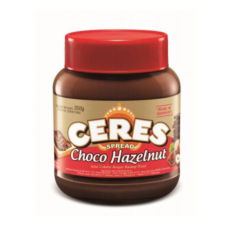 Ceres Spread Choco Hazelnut - Milk Duo - Double Hazelnut - Selai Oles Cokelat Kacang Hazel 350gr