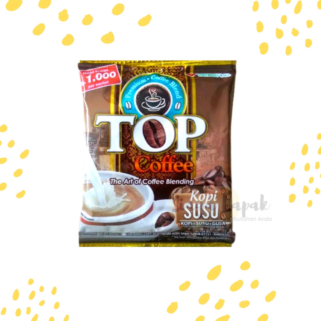 Kopi Top Gula Gula Kopi Instan 2 in 1 Sachet 22gr