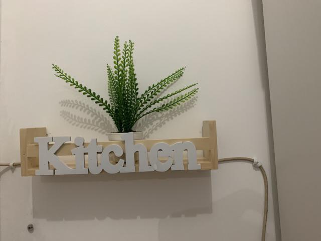 Rak Bumbu Dapur Huruf Kitchen