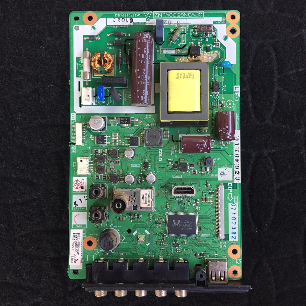 MB - MAINBOARD - MESIN TV SHARP 24LE170I - 24 LE 170I - 24 LE - 24LE - 24 - I