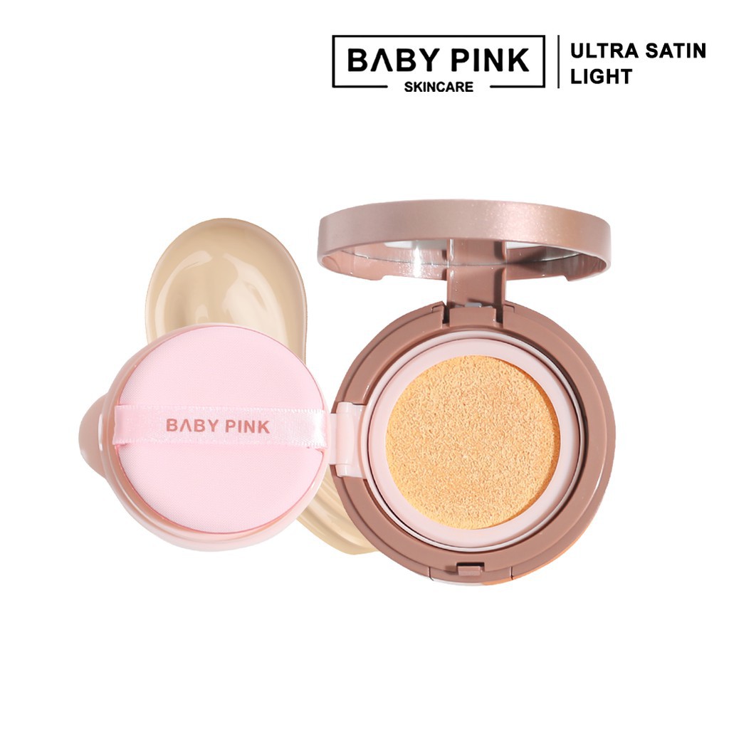 Ultra Satin Cushion Light &amp; Brightening Facial Wash Baby Pink Skincare Original Aman Dan Halal