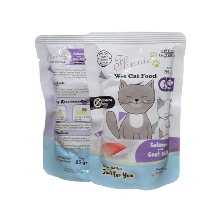 Makanan Kucing Flinnie Kitten Salmon 85gr