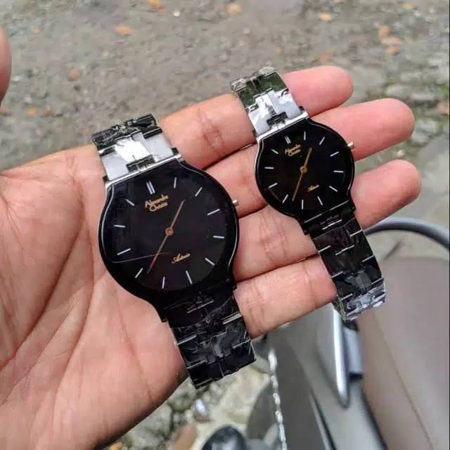 Jam Tangan Couple Alexandre Christie AC 8603 MH Rantai Pria & Wanita  Original
