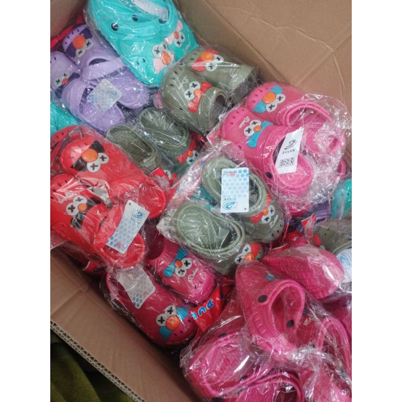 Sandal baim anak perempuan elmo lucu murah size 25-30 363D