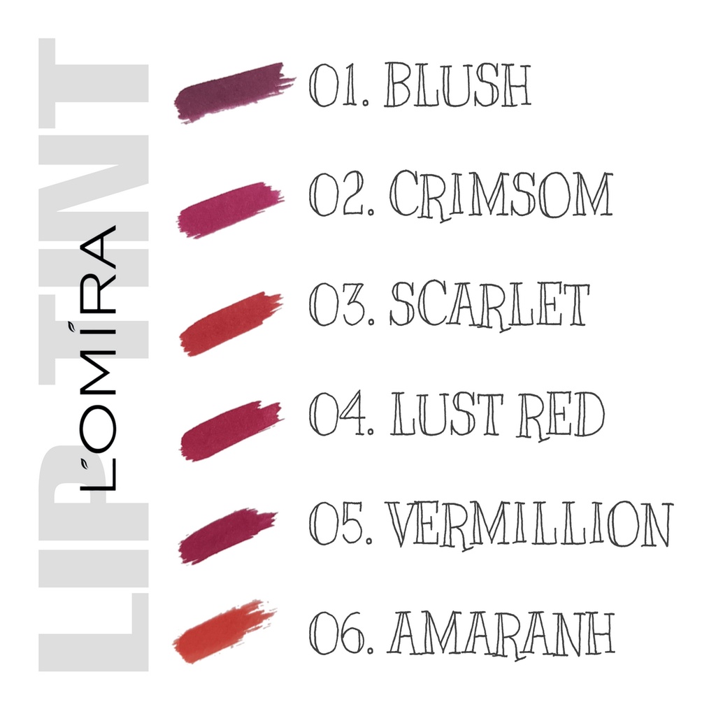 LOMIRA LIP TINT - TERDAFTAR BPOM - LIP TINT LOMIRA - PEWARNA BIBIR MURAH