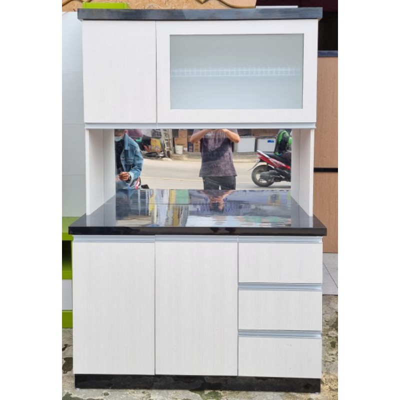 Lemar Dapur Rak sayur Blockboard HPL 3 pintu (bekasi)