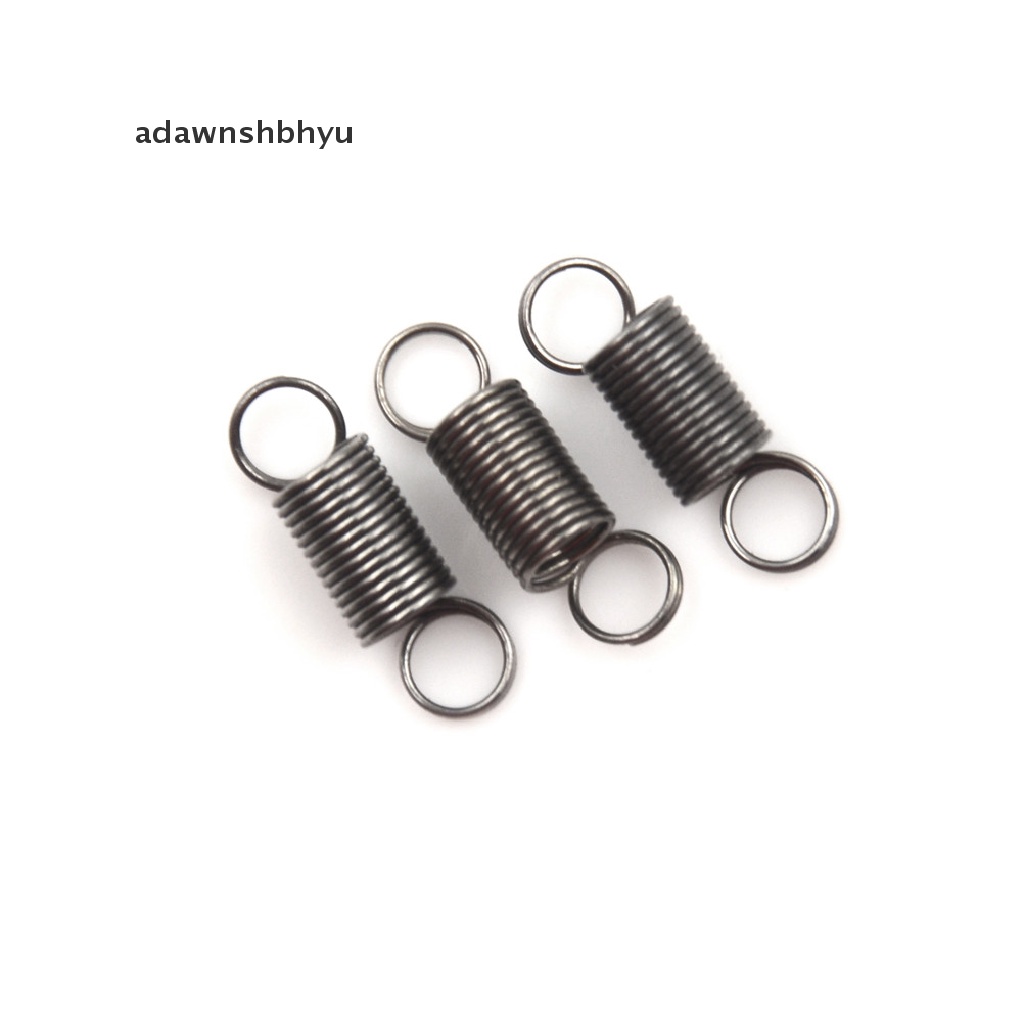 Adawnshbhyu 10PCS Pegas Ketegangan Kecil Stainless Steel 15mm Dengan Kait Untuk Mainan DIY Tarik