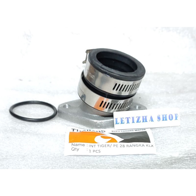 INTAKE IMTEK MANIFUL TIGER PE-28 RANGKA KLX MESIN TIGER MEGA PRO INSULATOR TIGER PE 28 RANGKA KLX
