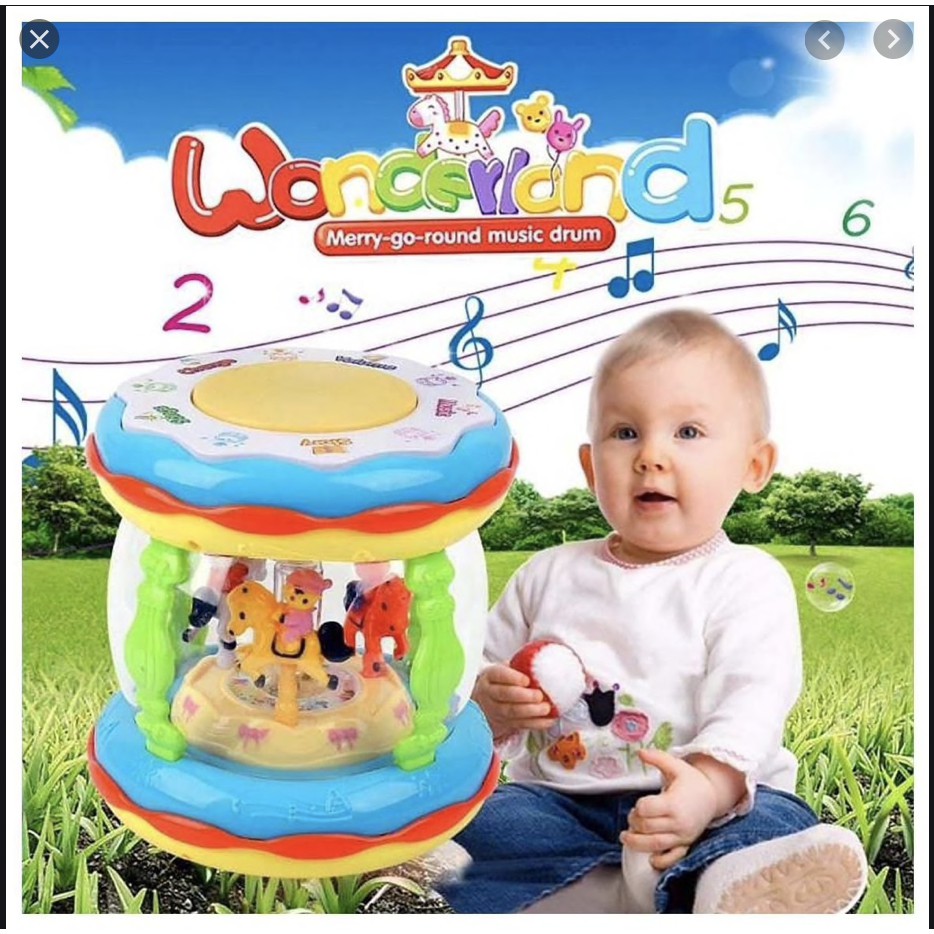  Mainan  Wonderland Komidi Putar Music Drum Edukasi Anak 