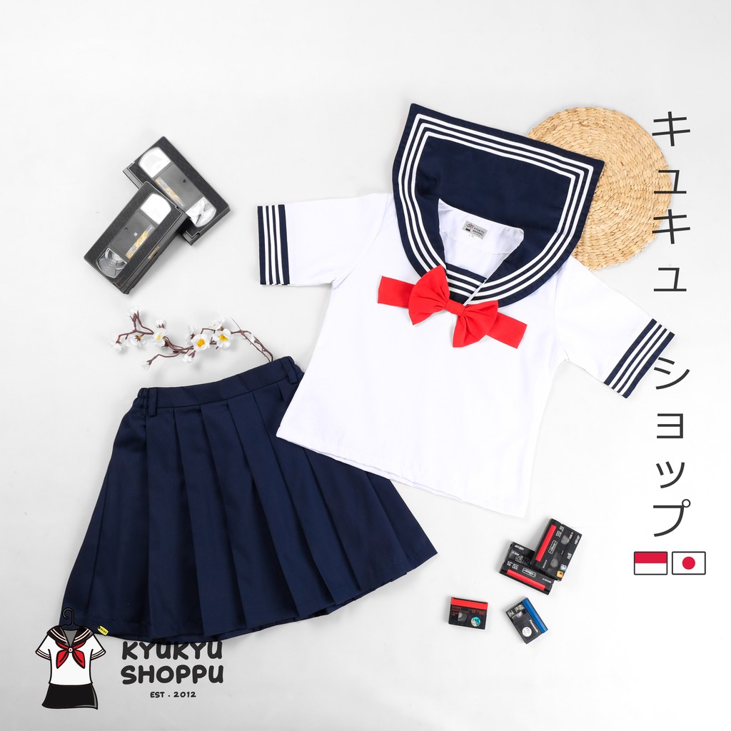 KYUKYUSHOPPU - Seifuku (Ky004) | Cosplay Seragam Sekolah Jepang Korea High Quality Bahan Tebal Japan Korean School Uniform Kostum Sekolah Photoshot  Ready Stock