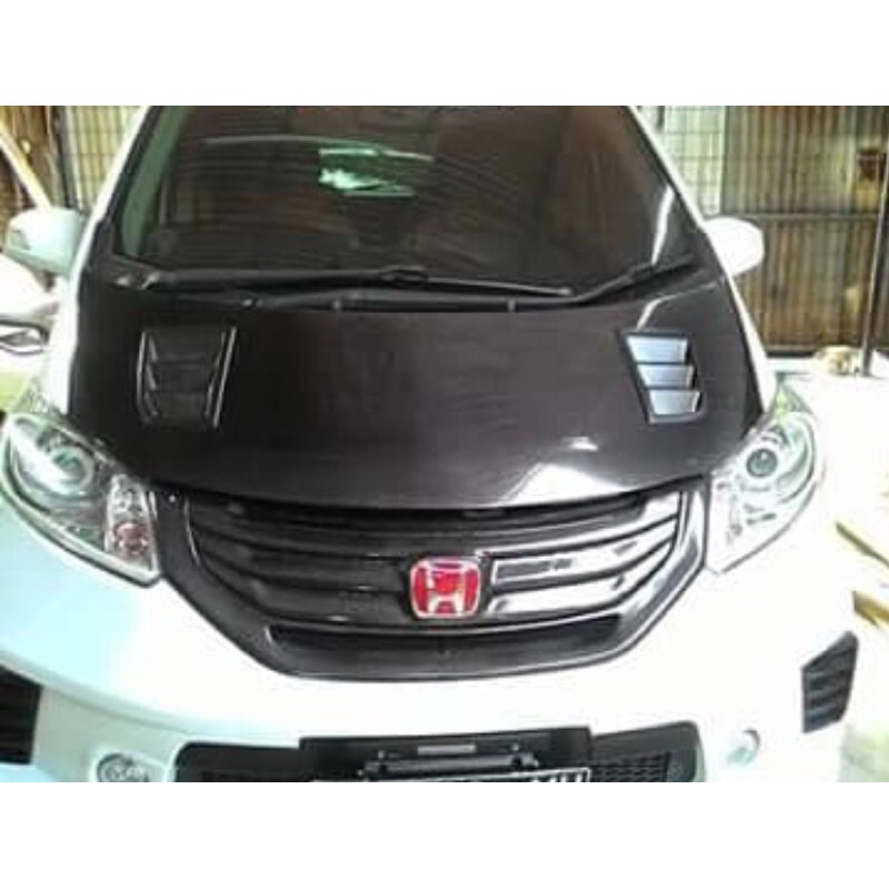 kap mesin honda freed carbon kevlar