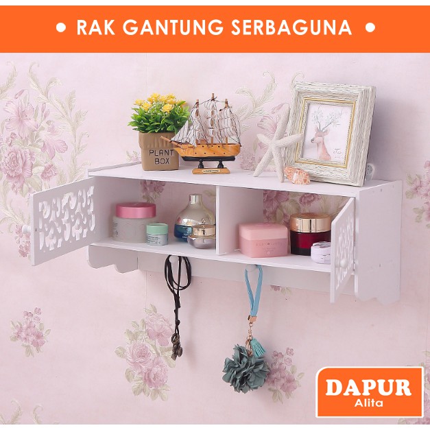 Rak dinding toilet lemari kamar mandi gantungan handuk tempat sabun