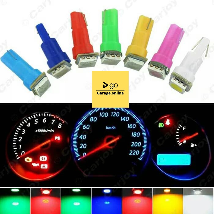 LED T5 Speedometer Lampu Spedometer COB Lampu Mobil Motor 12v arus DC variasi PLAT MOTOR