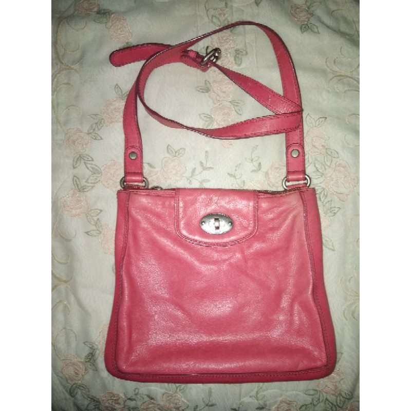 Preloved Fossil Women's Marlow Crossbody Pink