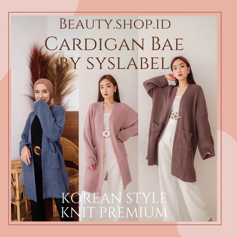 [PREMIUM] LONG CARDIGAN BAE BY SYSLABEL - KNIT CARDI PREMIUM A5