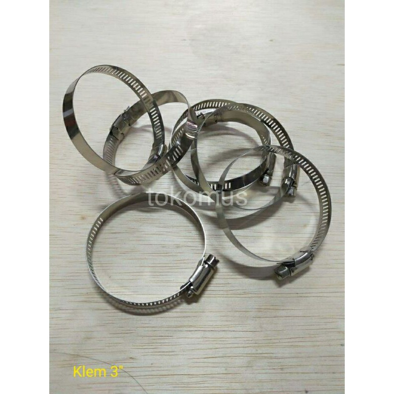 Klem Selang Stainless Steel/ Hose Clamp 3 Inch