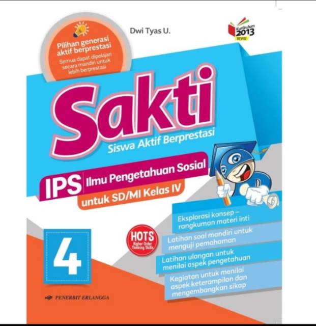 ORI satu paket buku siswa sakti k13;Erlangga kelas 4 edisi revisi terbaru