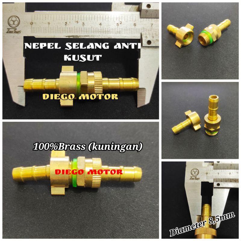 Nepel sambungan selang ANTI KUSUT pompa sprayer steam kompresor angin dll