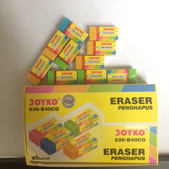 

Penghapus Rubber Eraser Warna Warni Pelangi Joyko Pastel Lucu Unik