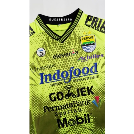 JERSEY ORIGINAL Persib Bandung Home GK 2018 Nameset M. Nathsir Size S