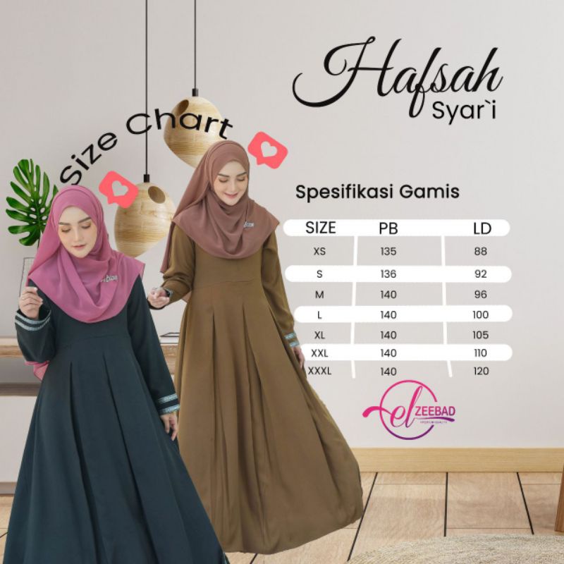 Gamis Hafsah Dress by Elzeebad | busui friendly | bahan wollycrepe