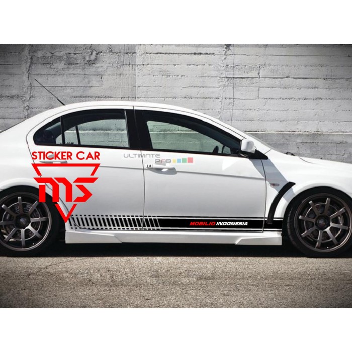stiker mobilio sticker mobil honda nobilio indonesia body list Elegan