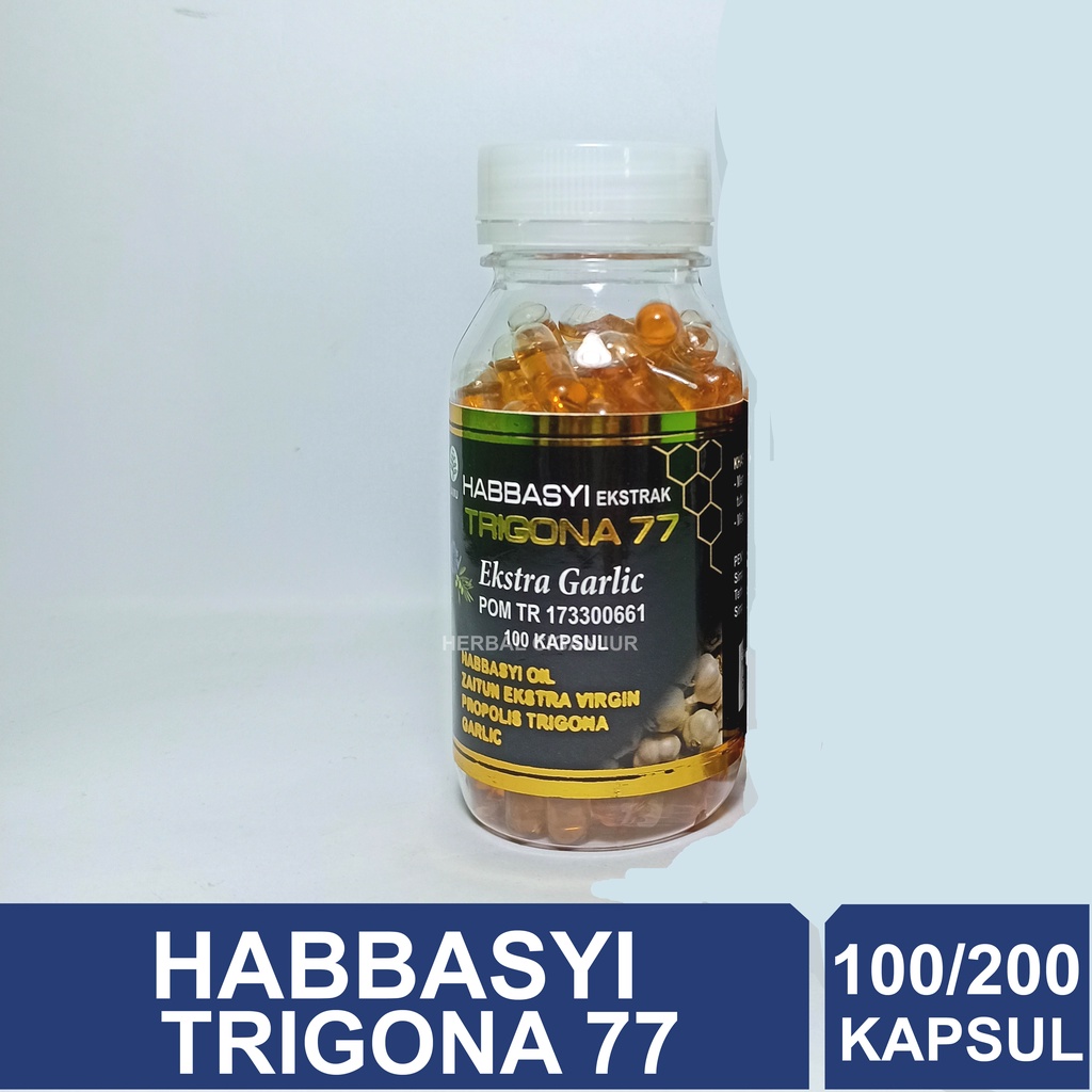 Habbasyi Extra Trigona 77 minyak habbatusauda garlic Propolis Isi 100